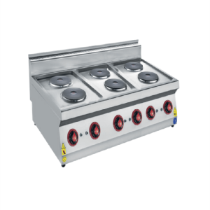 CSA Karacasan 120 cm 700 Seri Set Üstü 6 Gözlü Elektrikli Ocak